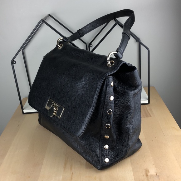 Donna Karan leather bag, black shoulder bag - Picture 4 of 16